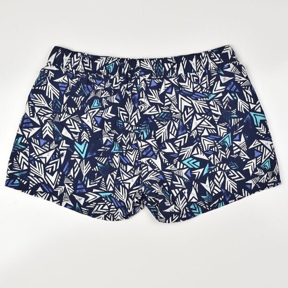 Patagonia Barely Baggies Shorts Blue Quiver and Quill Print S - Picture 2 of 5